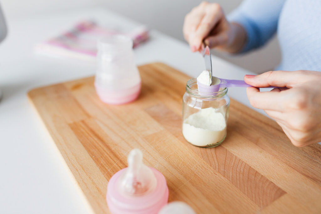 Preparing baby Formula